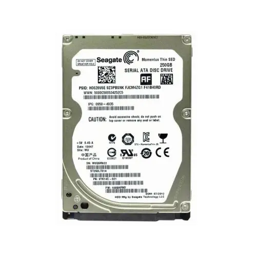 ST250LT014 Seagate Momentus Thin 250GB 7200RPM SATA 3Gb/s 16MB Cache 2.5-inch Hard Drive