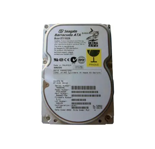 ST313620A Seagate Barracuda 13.67GB 7200RPM IDE Ultra ATA/66 (ATA-5) 512KB Cache 3.5-Inch Hard Drive