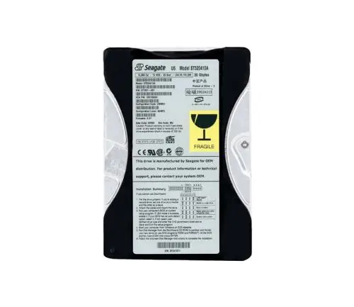 ST320410A Seagate U6 Series 20GB 5400RPM IDE Ultra ATA/100 (ATA-6) 2MB Cache (CE) 3.5-Inch Hard Drive