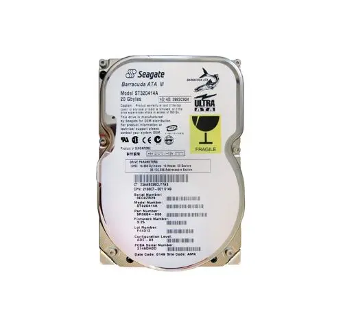 ST320414A Seagate Barracuda 20GB 7200RPM IDE Ultra ATA/100 (ATA-6) 2MB Cache 3.5-Inch Hard Drive