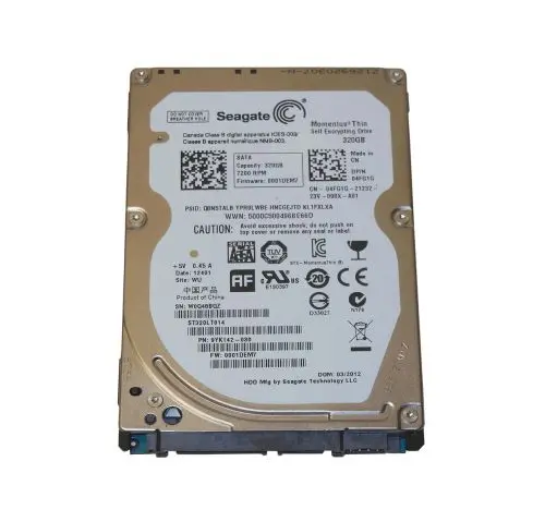 ST320LT014 Seagate Momentus Thin 320GB 7200RPM SATA 3Gb/s NCQ 16MB Cache (SED) 2.5-Inch Hard Drive