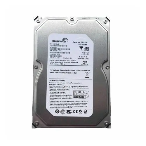 ST3250820A Seagate Barracuda 7200.1 Series 250GB 7200RPM IDE Ultra ATA/100 (ATA-6) 8MB Cache (CE) 3.5-Inch Hard Drive