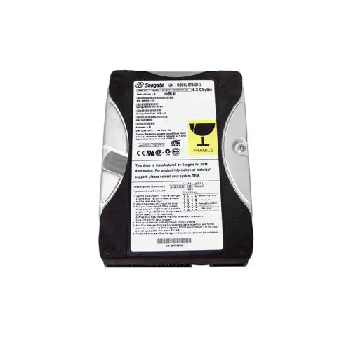 ST34311A Seagate U4 Series 4.3GB 5400RPM IDE Ultra ATA/66 (ATA-5) 256KB Cache (CE) 3.5-Inch Hard Drive