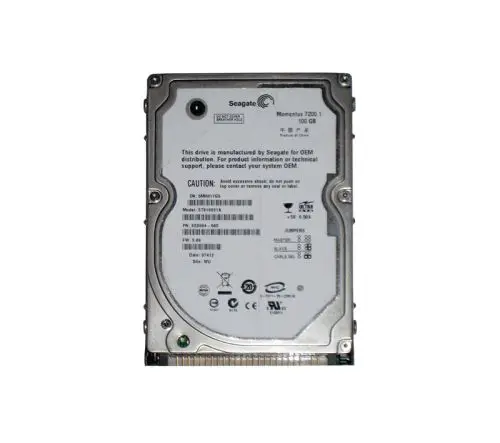 ST910021AS Seagate Momentus 100GB 7200RPM SERIAL ATA-150 SATA 2.5-inch 8MB Cache Hard Drive