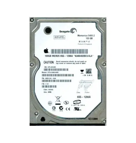 ST9100824AS Seagate Momentus 5400.2 Series 100GB 5400RPM SATA 1.5Gb/s 8MB Cache (512) 2.5-Inch Hard Drive