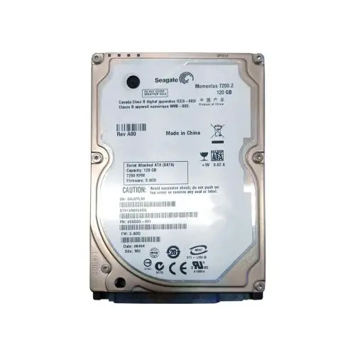 ST9120823ASG Seagate 120GB 7200RPM SATA 2.5-inch Laptop Hard Drive