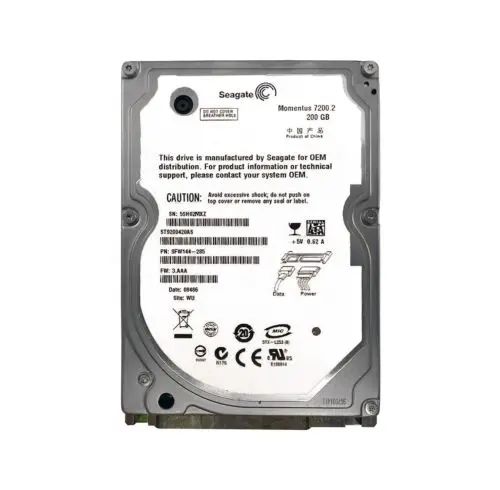 ST9200420AS Seagate Momentus 7200.2 Series 200GB 7200RPM SATA 3Gb/s 16MB Cache (CE) 2.5-Inch Hard Drive