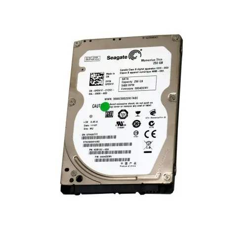 ST92503010AS Seagate ST92503010AS Seagate Momentus 250GB 2.5-inch Plug-in Module Hard Drive SATA 3Gb/s 5400RPM 8MB Cache