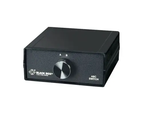 SWL065A Black Box 3 x Ports 1000Base-T RJ-45 2-to-1 CAT5 Ethernet Manual Desktop Network Switch