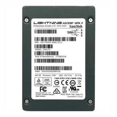 SXKLTK SanDisk Lightning Gen II Ascend 400GB Multi-Level Cell SAS 12Gb/s 2.5-Inch Solid State Drive