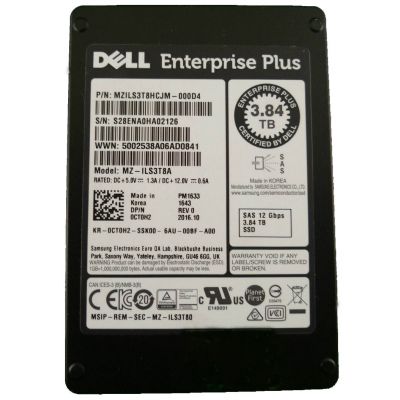 MZILS3T8HCJM-000D4 Samsung Pm1633 3.84TB Triple-Level Cell SAS 12Gb/s 2.5-Inch Solid State Drive