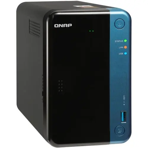 TS-253BE-4G-US QNAP TS-253BE-4G-US Intel Celeron J3455 1.5GHz/ 4GB DDR3L/ 2GbE/ 2SATA3/ USB3.0/ 2-Bay NAS for SMB