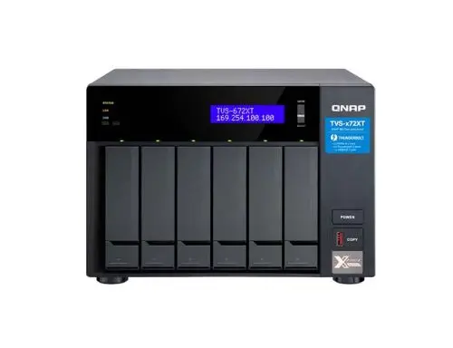 TVS-672XT-I3-8G QNAP NAS Tower Ethernet LAN Black