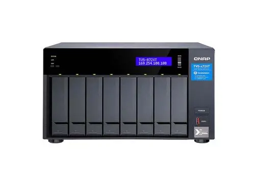 TVS-872XT-I5-16G QNAP NAS-SERVER TVS-872XT,8 BAY SATA 6Gb/s RAM 16GB Tower Ethernet LAN Black