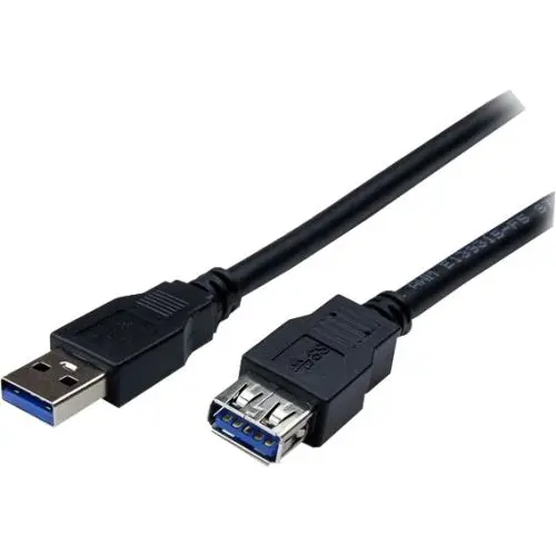 USB3SEXT2MBK Startech 2m Black SuperSpeed USB 3.0 Extension Cable A to A M/F