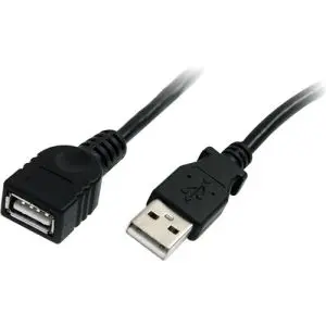 USBEXTAA10BK Startech Black 10ft USB 2.0 Extension Cable A to A M/F