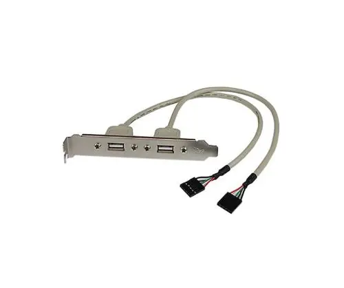 USBPLATE StarTech 2 Port USB A Female Slot Plate Adapter