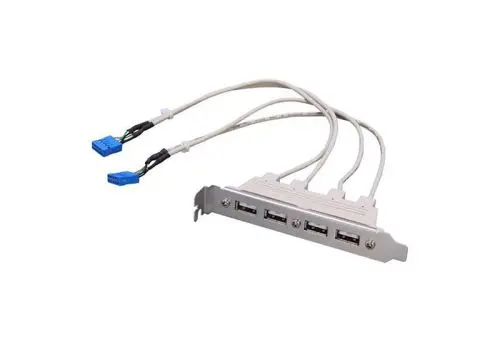 USBPLATE4 StarTech 4 Port USB A Female Slot Plate Adapter