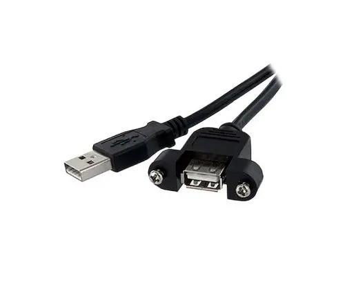 StarTech 3 ft Panel Mount USB Cable A to A - F/M