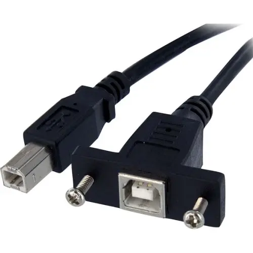 StarTech 3 ft Panel Mount USB Cable B to B - F/M