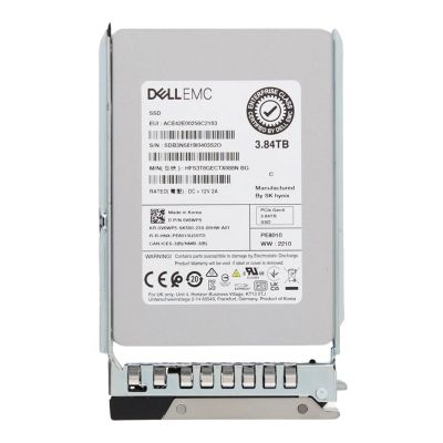 V6WP5 Dell 3.84TB PCIe Gen 4.0 x4 NVMe TLC 2.5-Inch Solid State Drive