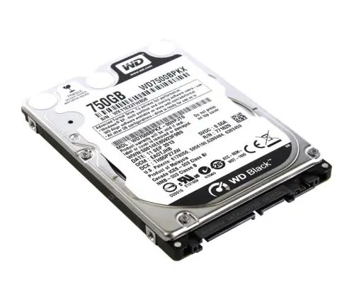 WD7500BPKX-75HPJT0 Western Digital Black 750GB 7200RPM SATA 6Gb/s 16MB Cache 2.5-inch Hard Drive