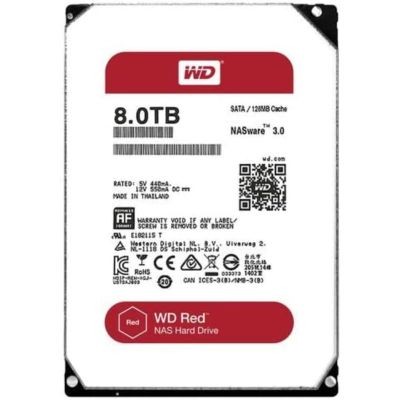 WD80EFZX-68UW8N0 Western Digital Red 8TB 5400RPM SATA 6Gb/s 128MB Cache 3.5-Inch Hard Drive