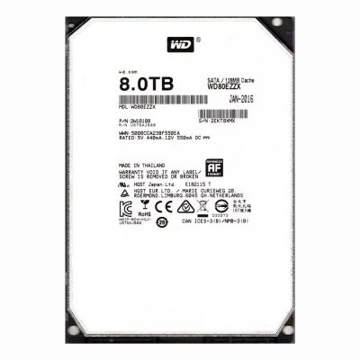 WD80EZZX Western Digital 8TB 5400RPM SATA 6Gb/s 128MB Cache (CE) 3.5-Inch Hard Drive