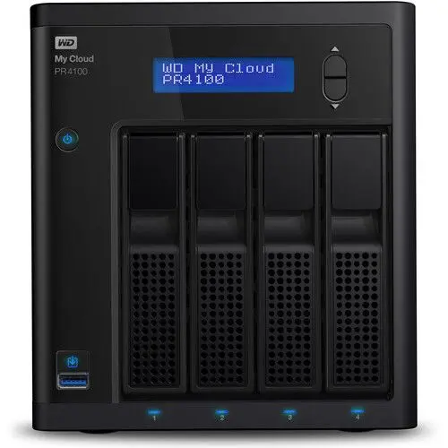 Western Digital My Cloud PR4100 4-bays 56TB (4 x 14TB) HDD Gigabit Ethernet RAID 0/1/5/10 JBOD Desktop NAS Storage System