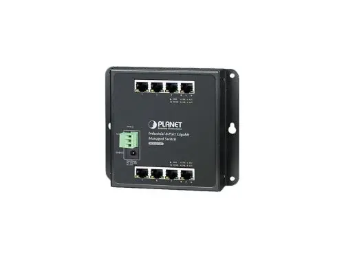 WGS-4215-8T Planet 8 x Ports 10/100/1000Base-T Layer 2 Managed Wall-Mountable Gigabit Ethernet Industrial Network Switch