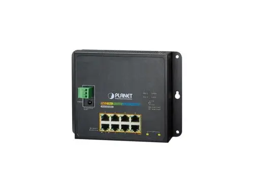 WGS-5225-8P2S Planet 8 x Ports PoE+ 1000Base-T + 2 x Ports SFP 2.5Gb/s Layer 2 Managed Rail-Mountable Gigabit Ethernet Industrial Network Switch