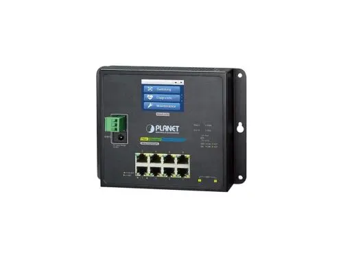 WGS-5225-8T2SV Planet 8 x Ports 1000Base-T + 2 x Ports SFP 2.5Gb/s Layer 2 Managed Rail-Mountable Gigabit Ethernet Industrial Network Switch
