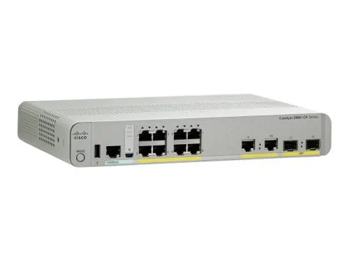 WS-C2960CX-8TC-L-RF Cisco Catalyst 3560-CX Series C2960CX-8T 8 x RJ-45 Ports 10/100/1000Base-T + 2 x GE Uplinks Ports + 2 x SFP Ports Layer 3 Managed Rack-Mountable Gigabit Ethernet Network Switch