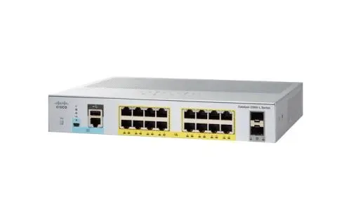 WS-C2960L16PSLL-RF Cisco Catalyst 2960-L Series C2960L-16PS 16 x PoE+ Ports 10/100/1000Base-T + 2 x SFP Ports Layer 2 Managed 1U Rack-Mountable Gigabit Ethernet Network Switch