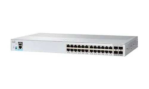 WS-C2960L24TSLL-RF Cisco Catalyst 2960-L Series C2960L-24TS 24 x Ports 10/100/1000Base-T + 4 x SFP Ports Layer 2 Managed 1U Rack-Mountable Gigabit Ethernet Network Switch
