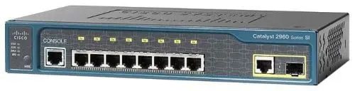 WS-C2960-8TC-S Cisco Catalyst 2960 Series C2960-8TC 8 x RJ-45 Ports 10/100Base-TX + 1 x Dual-Personality RJ-45/SFP Ports Layer 2 Managed Rack-mountable Fast Ethernet Network Switch