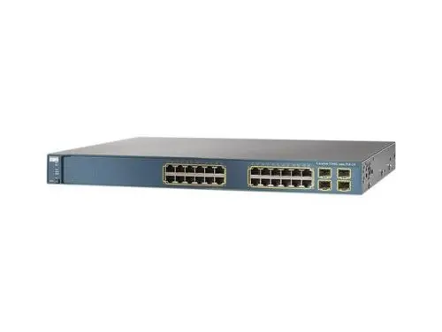 WS-C3560G-24PS-S Cisco Catalyst 3560 Series 3560G-24P 24 x RJ-45 Ports PoE 10/100/1000Base-T + 4 x SFP Ports Layer 3 Managed Rack-mountable Gigabit Ethernet Network Switch