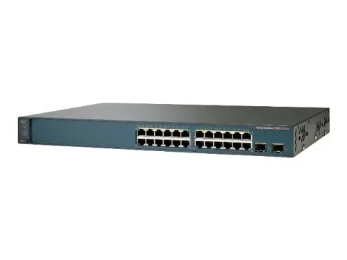 WS-C3560V2-24TS-SD Cisco Catalyst 3560V2 Series 3560V2-24T 24 x RJ-45 Ports 10/100Base-TX + 2 x SFP Ports Layer 3 Managed Rack-mountable Fast Ethernet Network Switch
