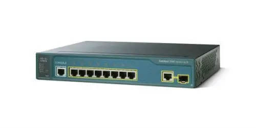 WS-C3560-8PC-S-RF Cisco Catalyst 3560 Series 3560-8P 8 x RJ-45 Ports PoE 10/100Base-TX + 1 x Dual-Personality SFP Ports Layer 3 Managed 1U Rack-mountable Fast Ethernet Network Switch