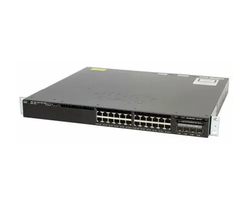 WS-C3650-24PS-L Cisco Catalyst 3650 Series C3650-24PS 24 x RJ-45 Ports PoE+ 10/100/1000Base-T + 4 x SFP Ports Layer 3 Managed Rack-mountable Gigabit Ethernet Network Switch