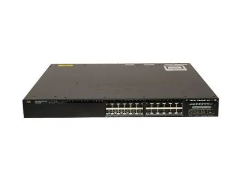 WS-C3650-24TD-S Cisco Catalyst 3650 Series C3650-24TD 24 x RJ-45 ports 10/100/1000Base-T + 2 x SFP+ Ports Layer 3 Managed rack-mountable Gigabit Ethernet Network Switch
