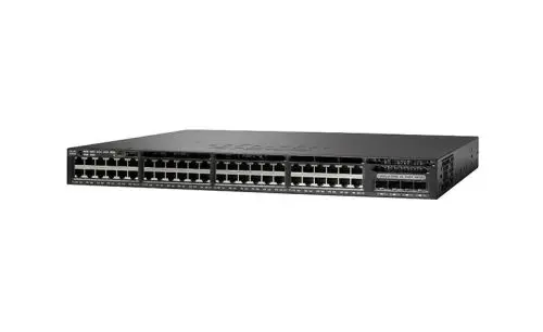WS-C3650-48PQ-E-RF Cisco Catalyst 3650 Series 3650-48PQ 48 x RJ-45 Ports PoE+ 10/100/1000Base-T + 4 x SFP Uplinks Ports Layer 3 Managed Rack-mountable Gigabit Ethernet Network Switch