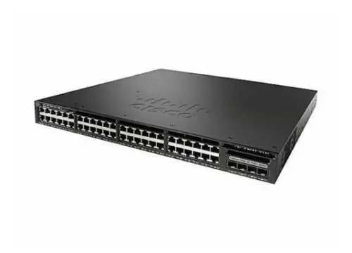 WS-C3650-48PS-E Cisco Catalyst 3650 Series C3650-48PS 48 x RJ-45 Ports PoE+ 10/100/1000Base-T + 4 x SFP Uplink Ports Layer 3 Managed 1U Rack-mountable Gigabit Ethernet Network Switch