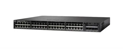 WS-C3650-48PWQ-S Cisco Catalyst 3650 Series C3650-48P 48 x Ports PoE+ 1000Base-T + 2 x Ports SFP+ + 2 x Ports 1G SFP Uplinks Layer 3 Managed 1U Rack-mountable Gigabit Ethernet Network Switch