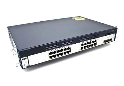 WS-C3750G-24TS-S Cisco Catalyst 3750G Series C3750G-24T 24 x Ports 10/100/1000Base-T Layer 3 Managed 1U Rack-mountable Gigabit Ethernet Stackable Network Switch