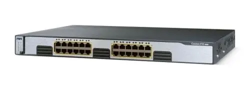 WS-C3750G-24T-E Cisco Catalyst 3750G Series C3750G-24T 24 x Ports 10/100/1000Base-T Layer 3 Managed 1U Rack-mountable Gigabit Ethernet Stackable Network Switch
