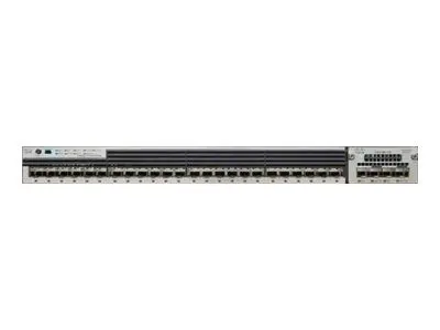 WS-C3750X-24S-E-RF Cisco Catalyst 3750-X Series C3750X-24S 24 x SFP Ports 1000Base-X Layer 3 Managed 1U Rack-mountable Gigabit Ethernet Stackable Network Switch
