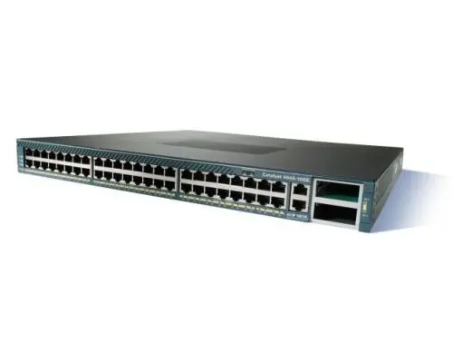 WS-C4948-10GE Cisco Catalyst 4900 Series C4948-10GE 48 x RJ-45 Ports 10/100/1000Base-T + 2 x XFP 10GE Ports Layer 3 Managed Rack-mountable Gigabit Ethernet Network Switch