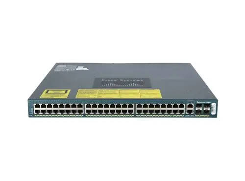 WS-C4948-E Cisco Catalyst 4900 Series 4948 48 x RJ-45 Ports 10/100/1000Base-T + 4 x SFP Ports Layer 3 Managed Rack-mountable Gigabit Ethernet Network Switch