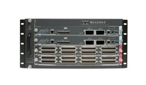 WS-C6504-E Cisco Catalyst 6500 Series 4 x Expansion Slots 5U Rack-mountable Network Switch Chassis